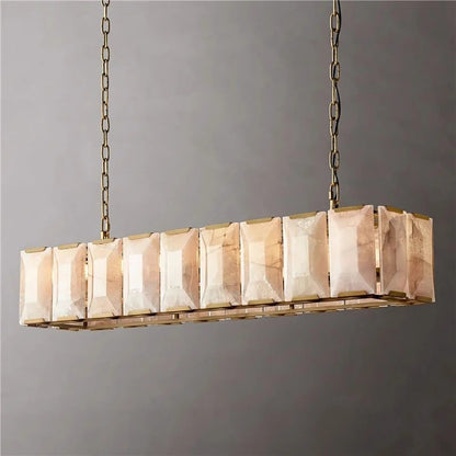 Sakhra Alabaster Linear Chandelier - Nuvé