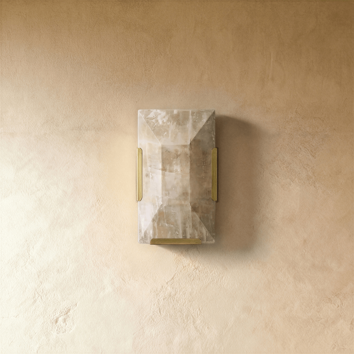 Sakhra Wall Lamp by Residence Supply featuring a modern design with a textured ceramic shade and metal mounting bracket.