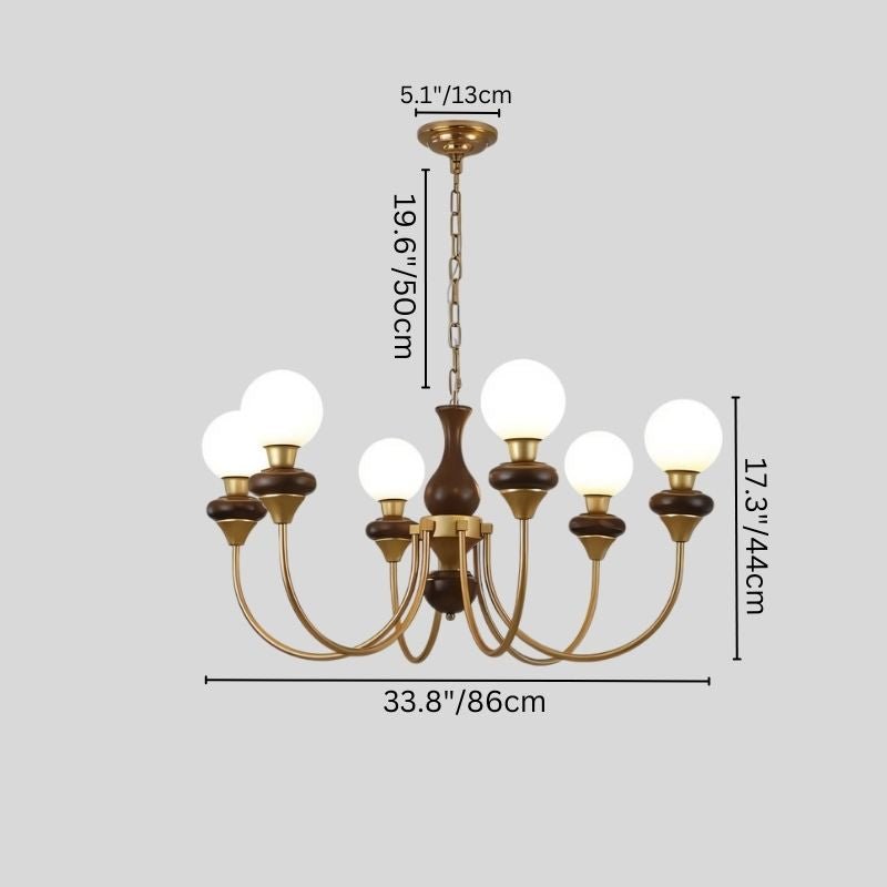 Elegant Scyre chandelier by Residence Supply featuring multiple glass pendant lights in a modern design.