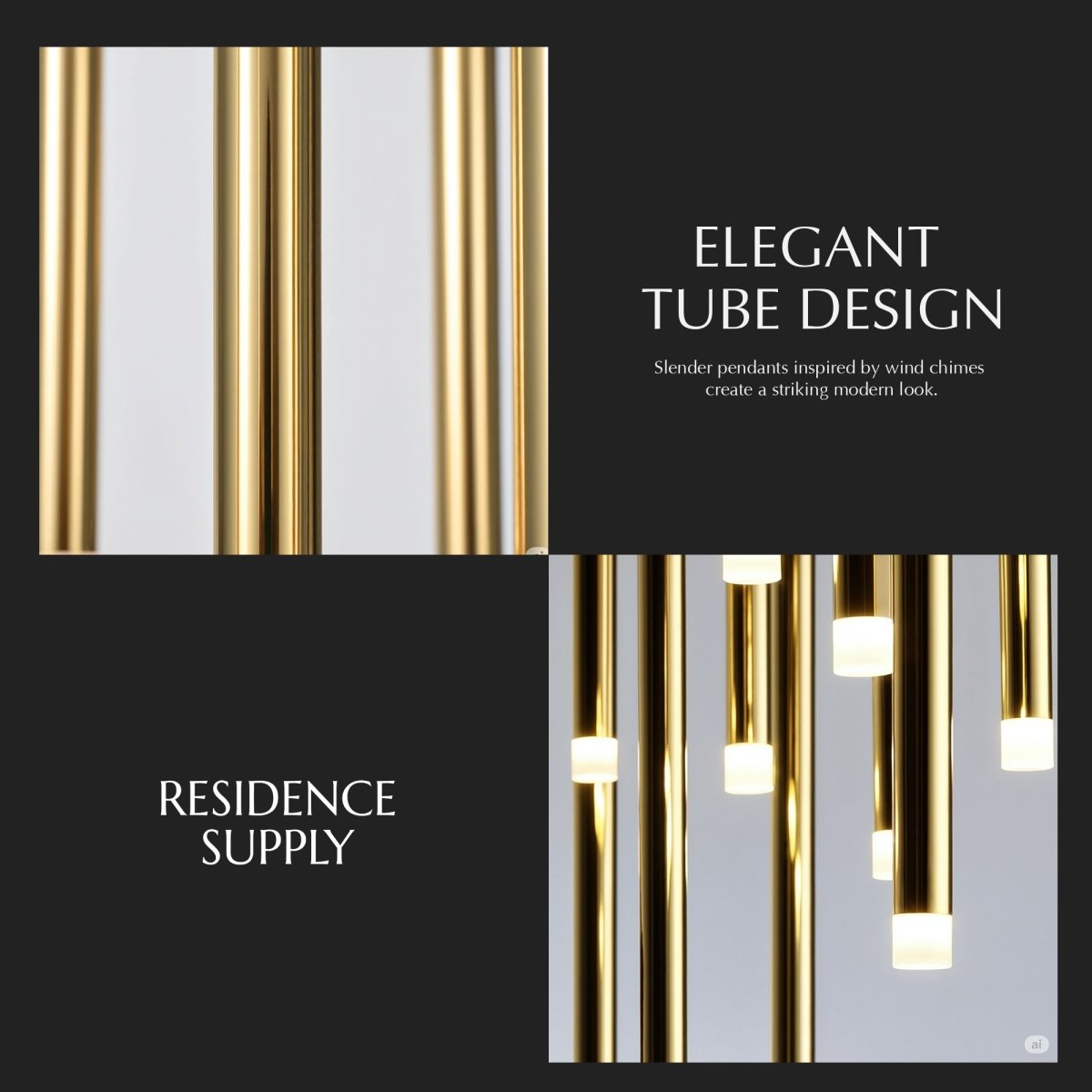 Elegant Senara Chandelier by Residence Supply with multiple glass arms and warm lighting for sophisticated interior decor.
