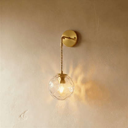 Residence Supply Sfera Wall Lamp with spherical design, mounted on a wall, featuring a modern, minimalist style.