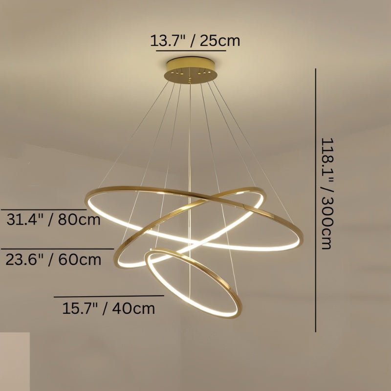 Shalom Round Chandelier by Residence Supply featuring a circular design with multiple light bulbs and elegant metal frame.