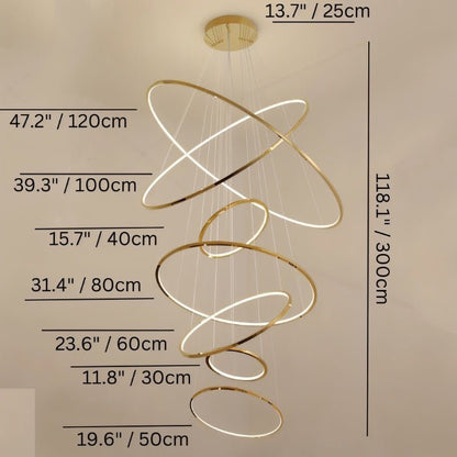 Residence Supply Shalom Round Chandelier with elegant metal frame and multiple light fixtures, designed for modern interior decor.