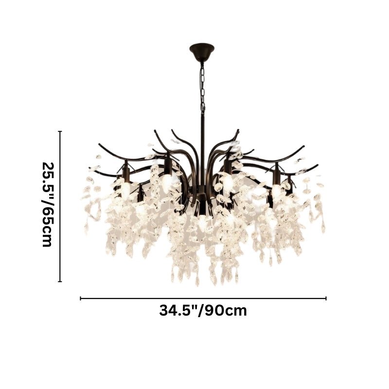Shama Crystal Chandelier - Nuvé