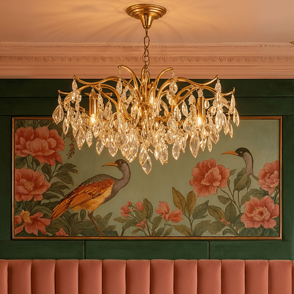 Shama Crystal Chandelier - Nuvé