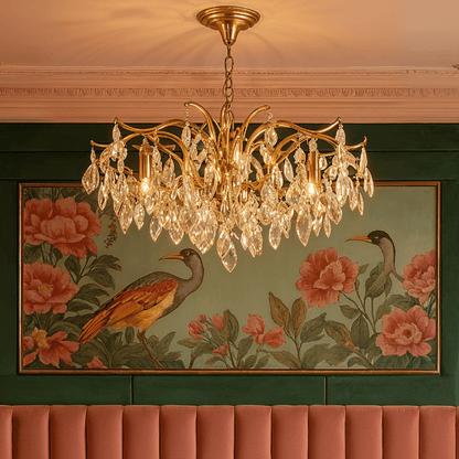Shama Crystal Chandelier - Nuvé