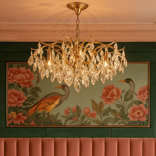 Shama Crystal Chandelier - Nuvé