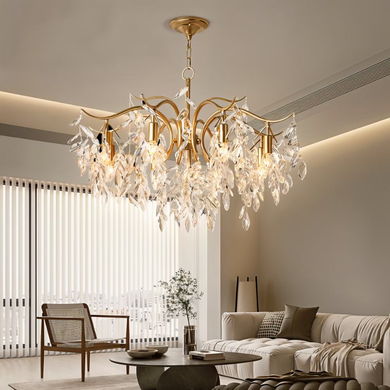 Shama Crystal Chandelier - Nuvé