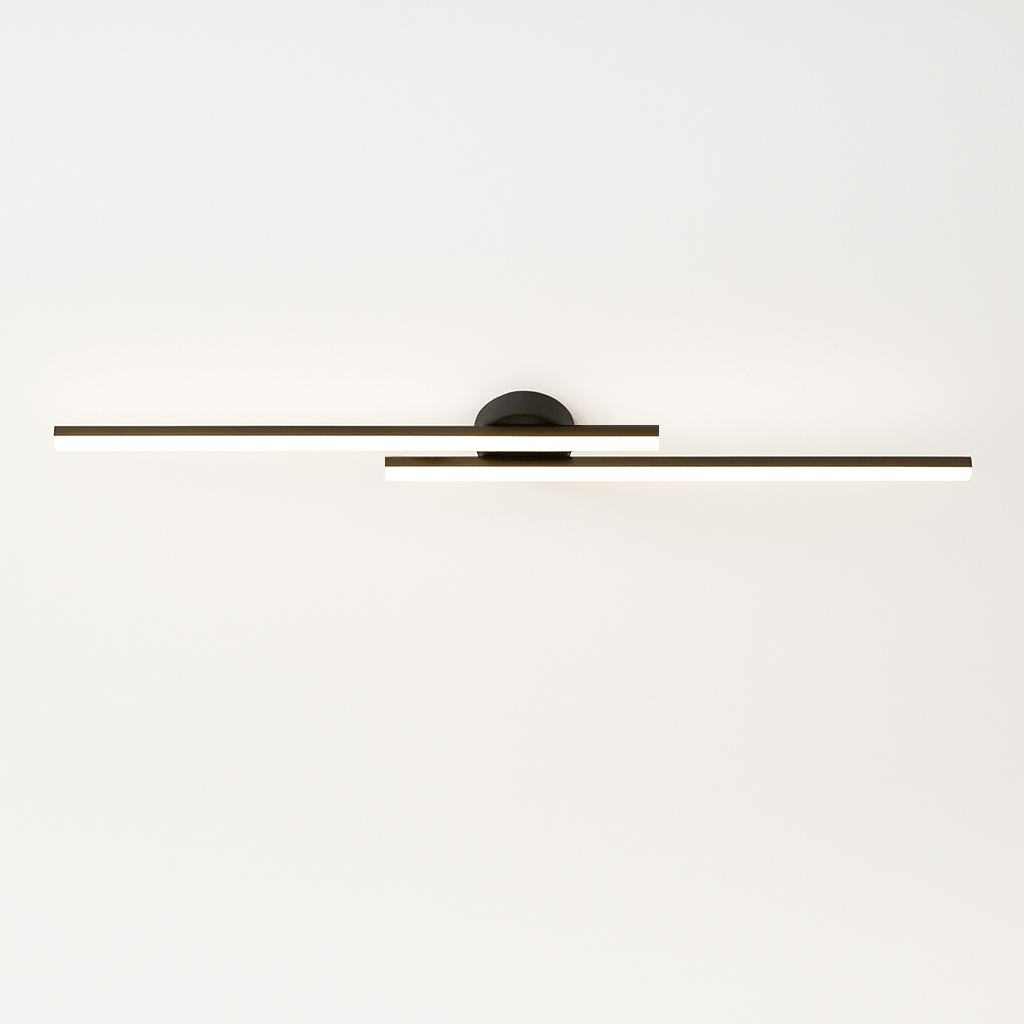 Sharan ceiling light by Residence Supply featuring a modern design with a sleek, round white fixture suitable for living rooms.