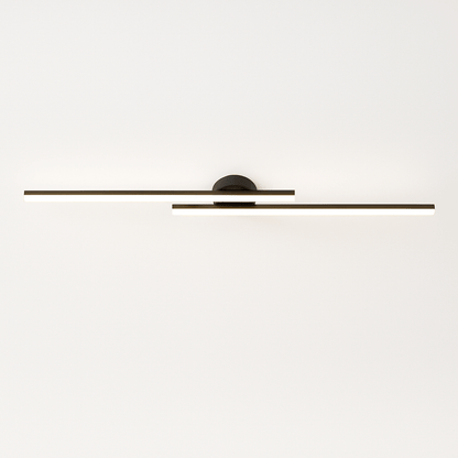 Sharan ceiling light by Residence Supply featuring a modern design with a sleek, round white fixture suitable for living rooms.