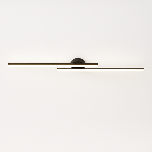 Sharan ceiling light by Residence Supply featuring a modern design with a sleek, round white fixture suitable for living rooms.