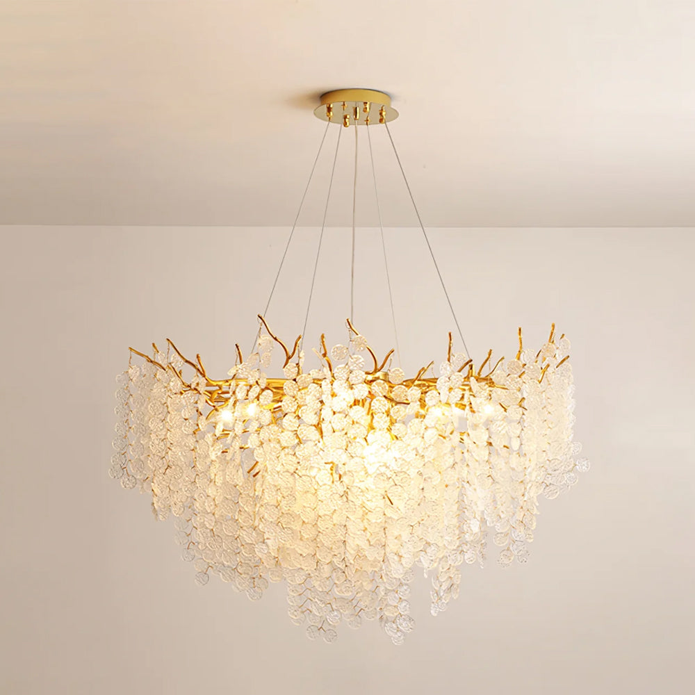Shiro Noda Glass Coin Chandeliers - Nuvé