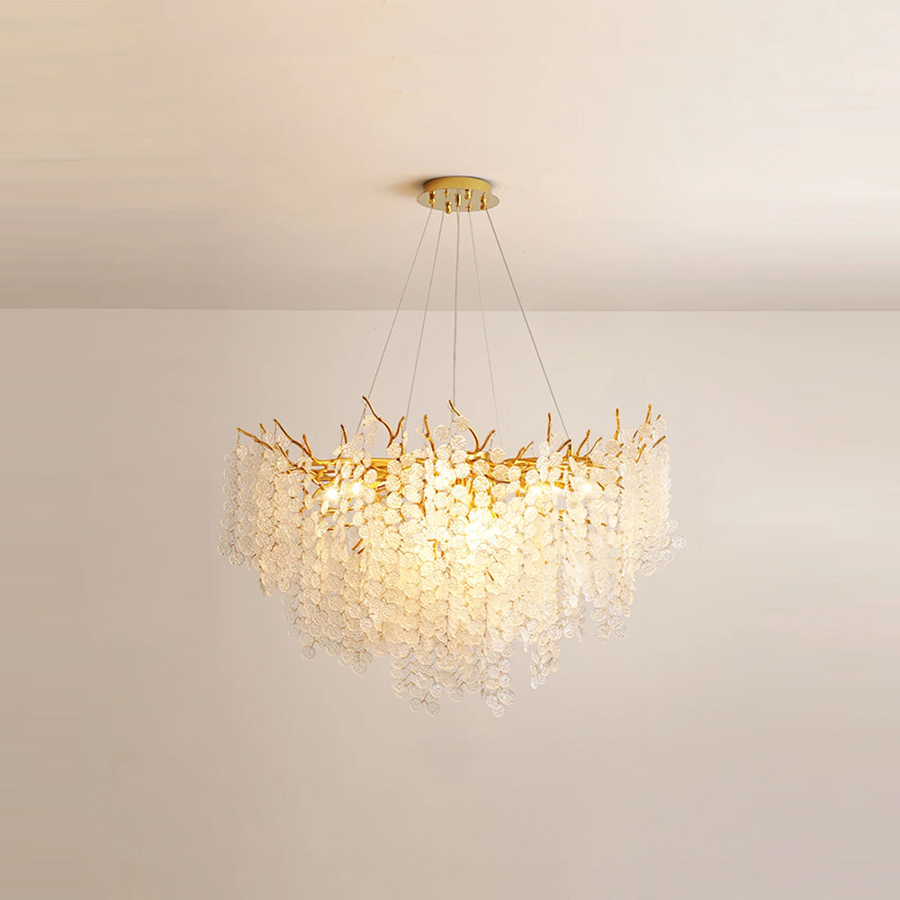 Shiro Noda Glass Coin Chandeliers - Nuvé