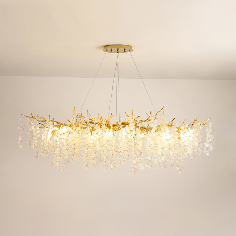 Shiro Noda Glass Coin Chandeliers - Nuvé