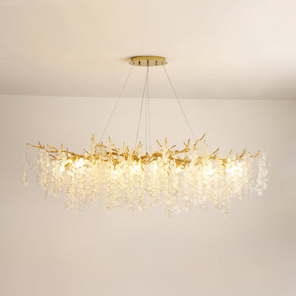 Shiro Noda Glass Coin Chandeliers - Nuvé