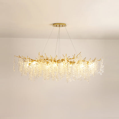 Shiro Noda Glass Coin Chandeliers - Nuvé