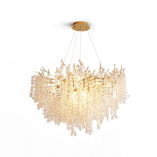 Shiro Noda Glass Coin Chandeliers - Nuvé