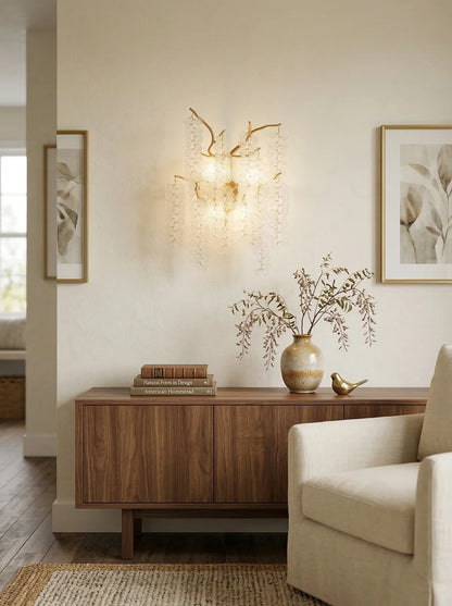 Shiro Noda wall lamp by Korewolamp featuring a minimalist design with a soft glowing light on a neutral wall.