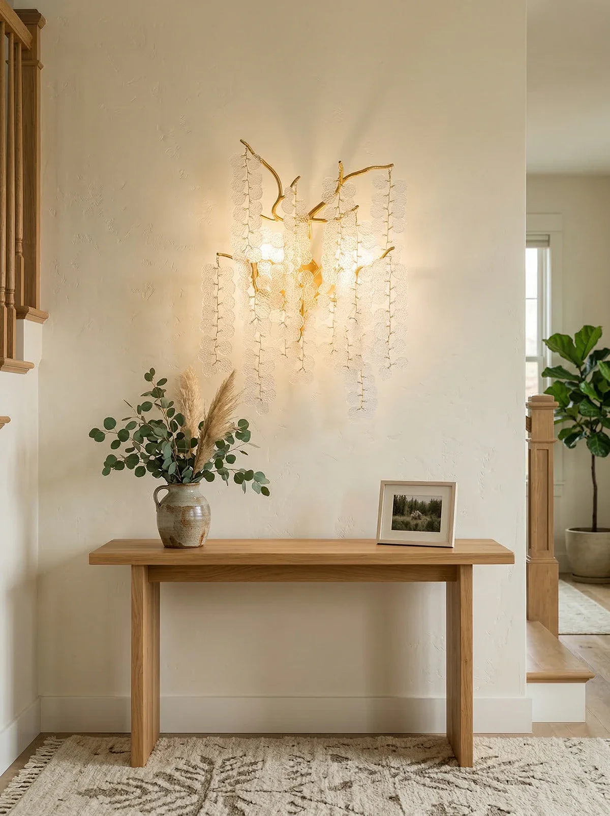 Shiro Noda wall lamp by Korewolamp featuring a minimalist wooden design and soft ambient lighting on a neutral wall.