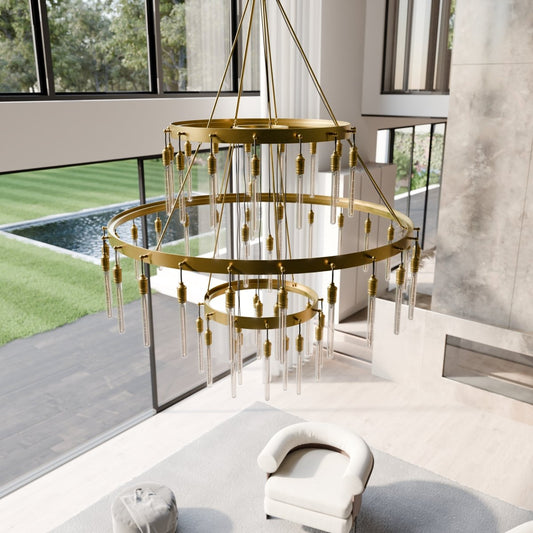Sidero 3-Tier Round Chandelier - Nuvé