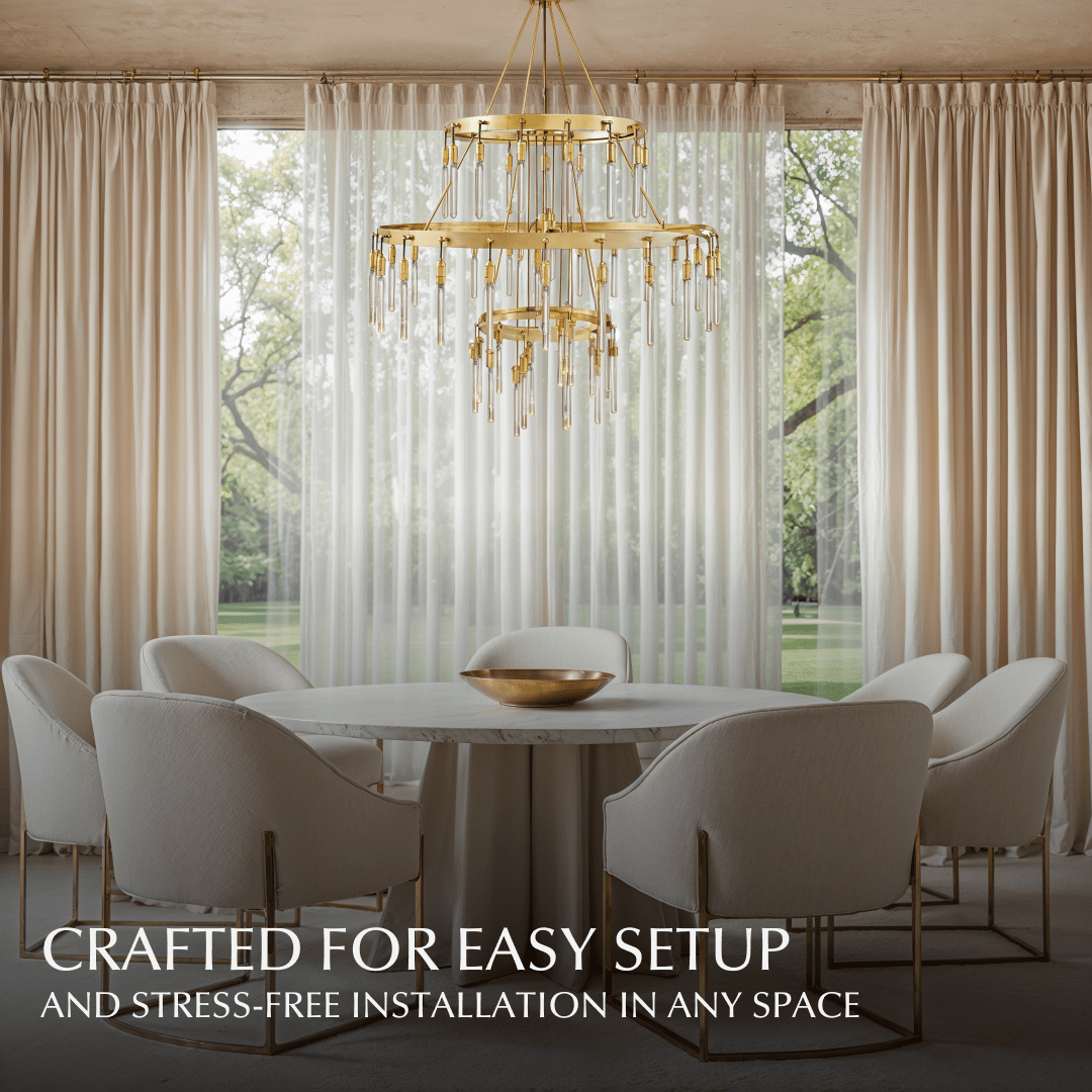 Sidero 3-Tier Round Chandelier