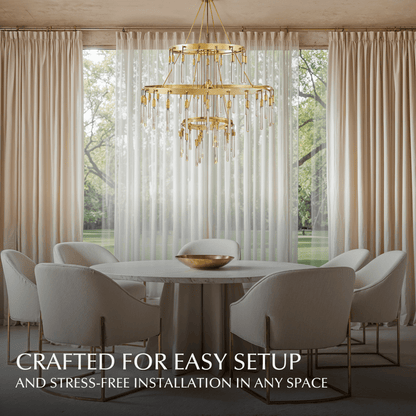 Sidero 3-Tier Round Chandelier