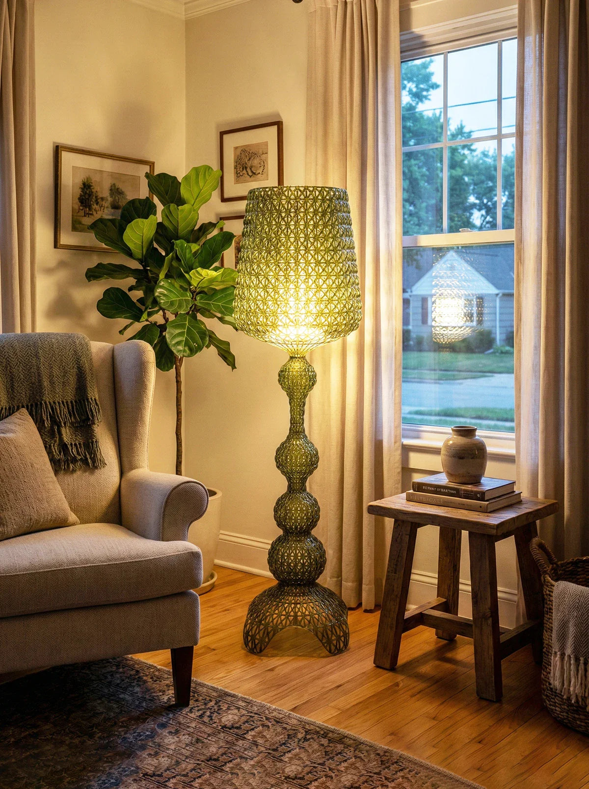 Simple Kabuki Acrylic Floor Lamp