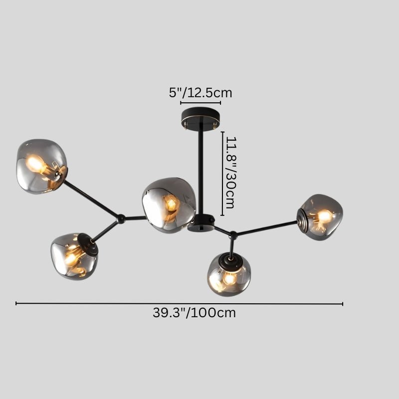 Modern Sindr ceiling lamp by Residence Supply featuring a sleek, minimalist design with matte black finish and integrated LED lighting.