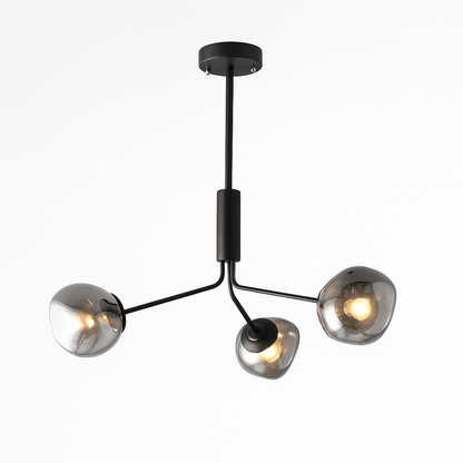 Modern Sindr ceiling lamp by Residence Supply featuring a sleek, minimalist design with a white finish and integrated LED lighting.