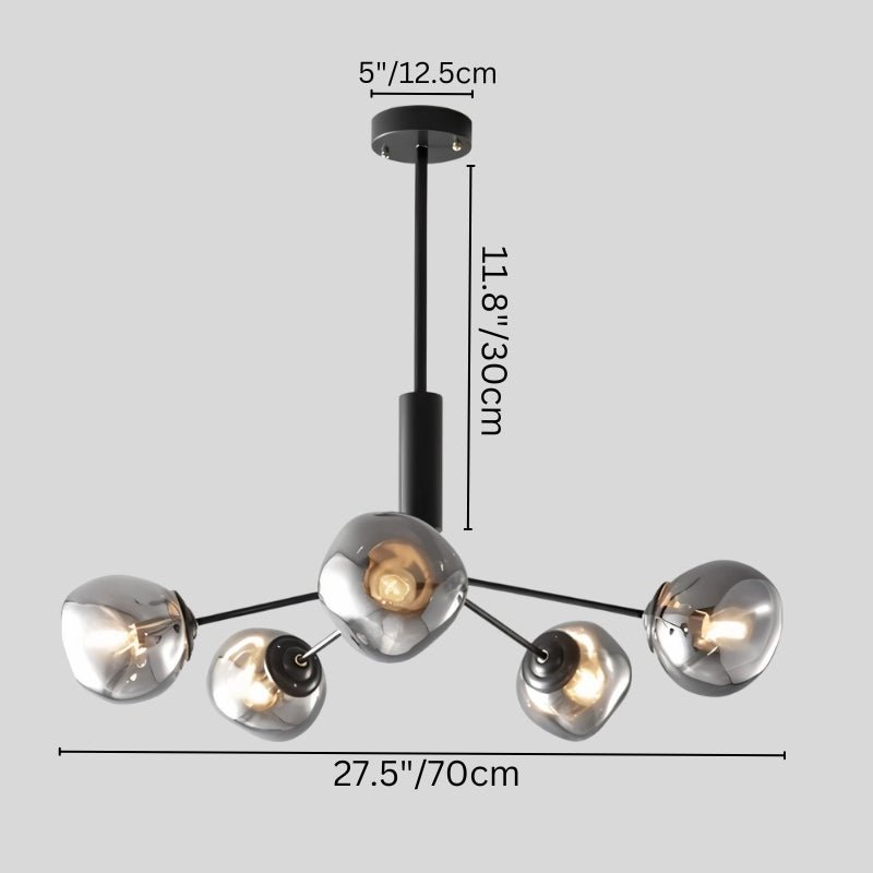 Modern Sindr ceiling lamp by Residence Supply with sleek design and warm lighting, ideal for contemporary living spaces.
