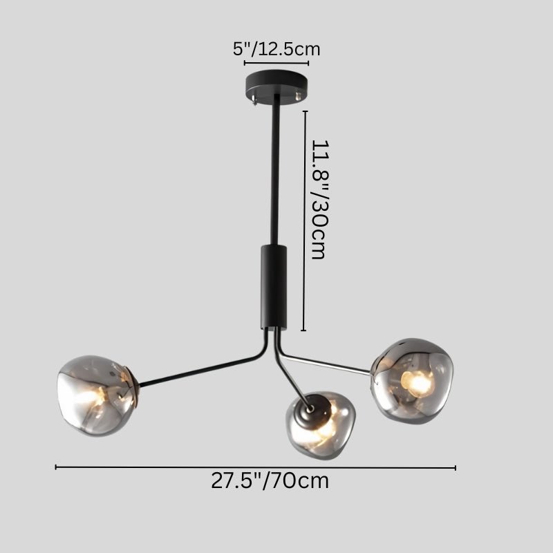 Modern Sindr ceiling lamp by Residence Supply featuring sleek design and ambient lighting for living spaces.