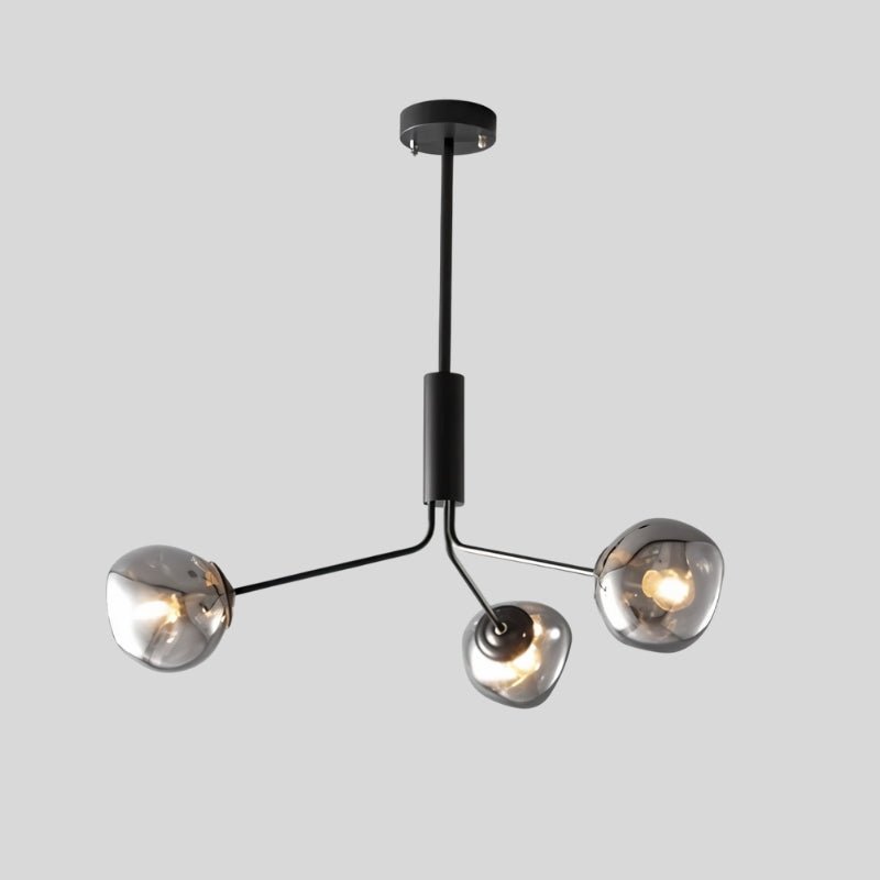 Modern Sindr ceiling lamp by Residence Supply with a sleek metal design and warm LED lighting for living spaces.