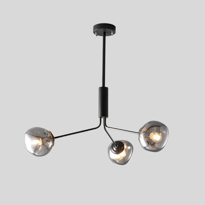 Modern Sindr ceiling lamp by Residence Supply with a sleek metal design and warm LED lighting for living spaces.