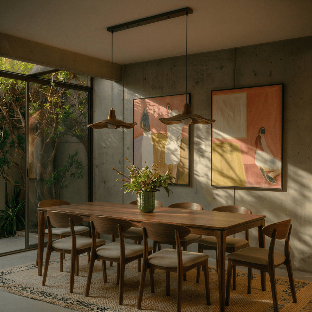 Elegant Siraj Pendant Light by Residence Supply featuring a sleek modern design with a metallic finish and glass shade.