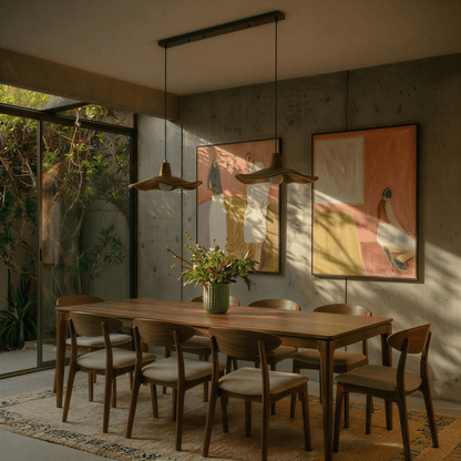 Elegant Siraj Pendant Light by Residence Supply featuring a sleek modern design with a metallic finish and glass shade.
