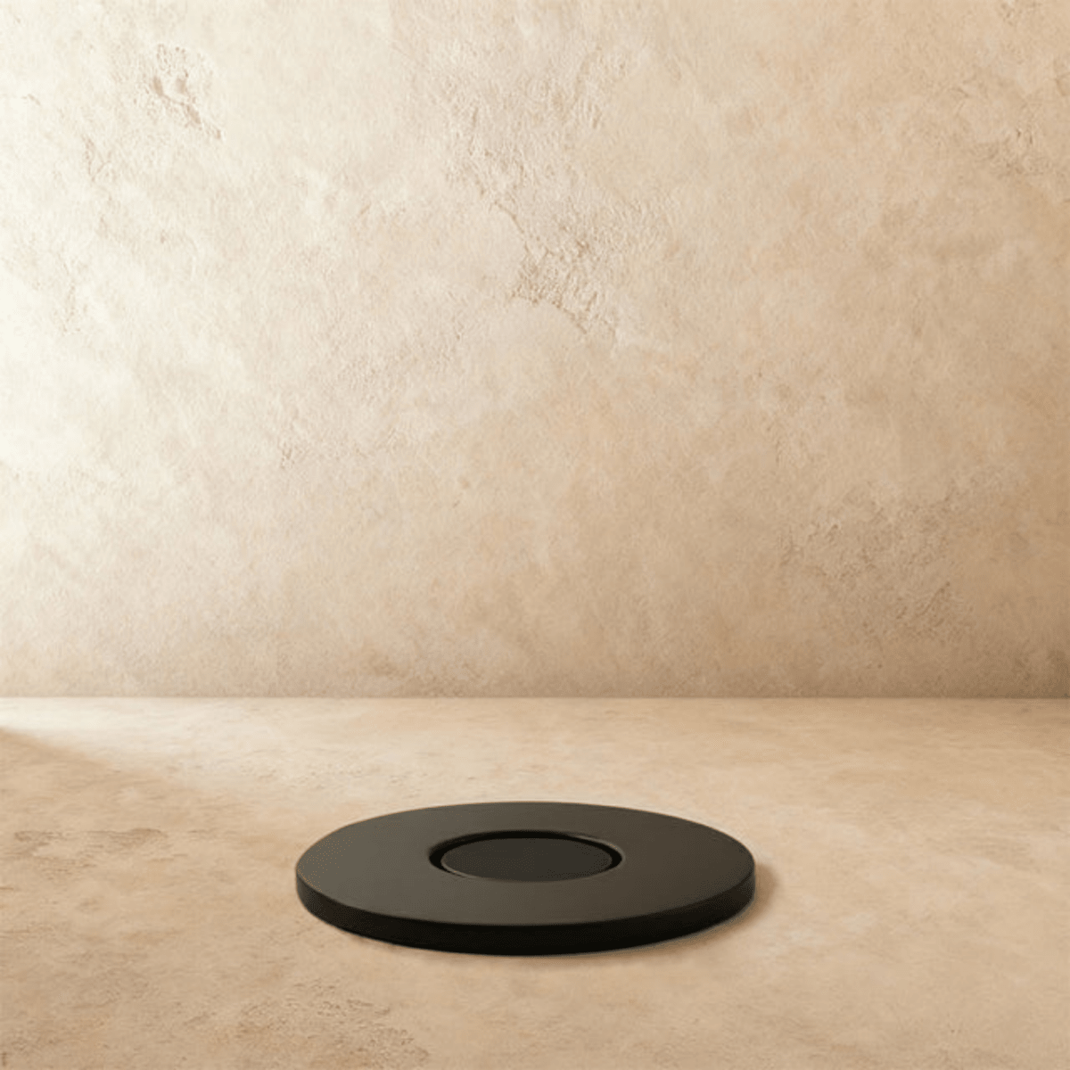 Residence Supply Siste Concealed Magnetic Door Stop installed on a door, preventing movement and protecting walls in a home interior.