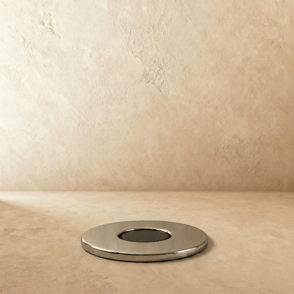 Residence Supply Siste Concealed Magnetic Door Stop mounted on a door frame, securely holding the door open with a sleek, concealed design.
