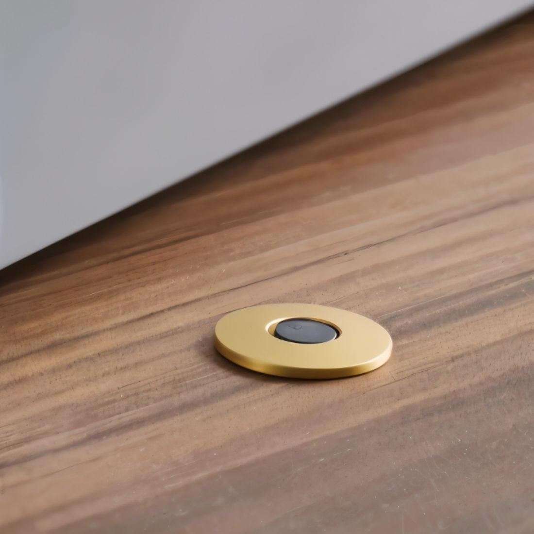 Siste Concealed Magnetic Door Stop from Residence Supply, mounted on a door to prevent wall damage with a sleek, hidden design.