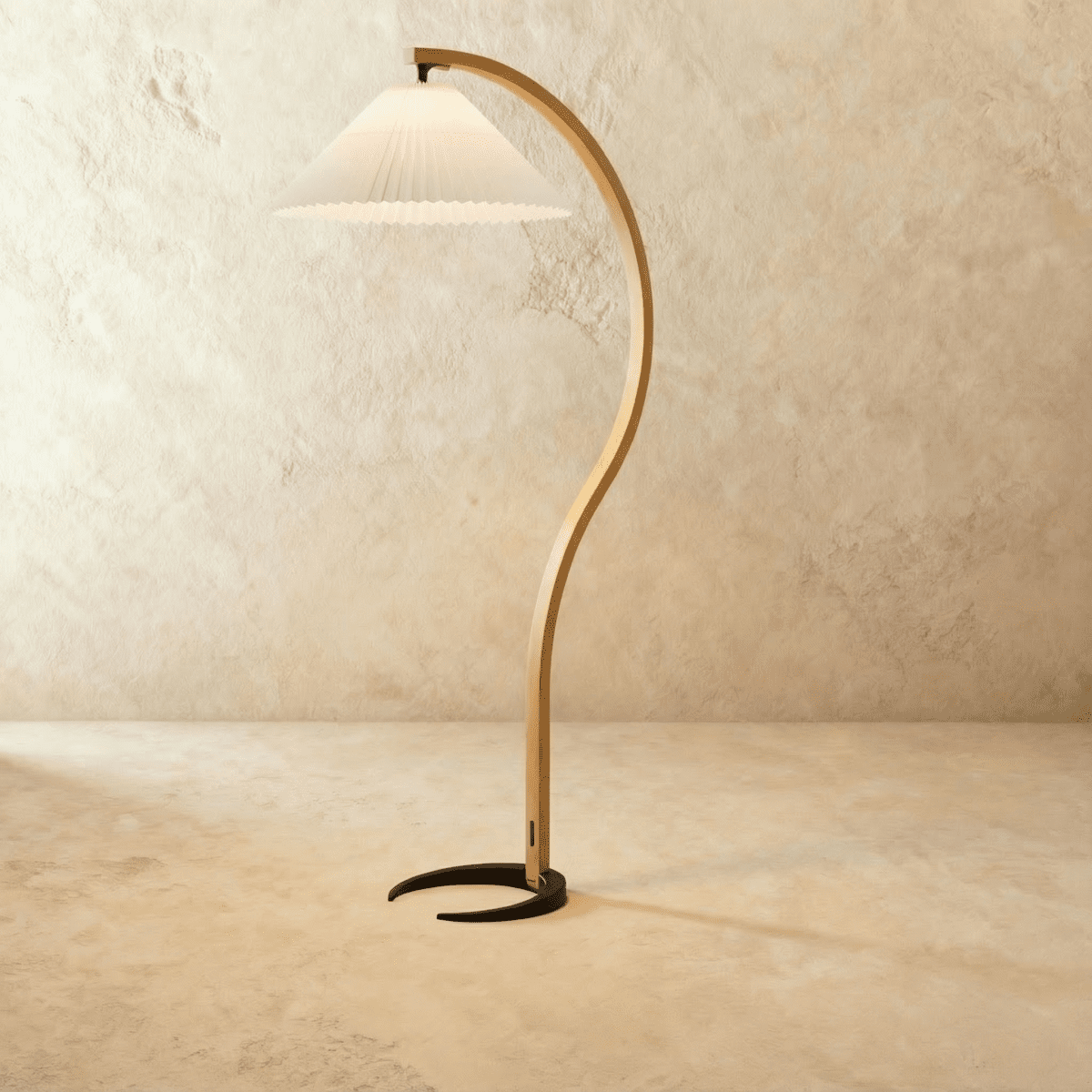Skiastro Floor Lamp by Residence Supply featuring a modern design with a tall slender stand and a sleek lampshade.