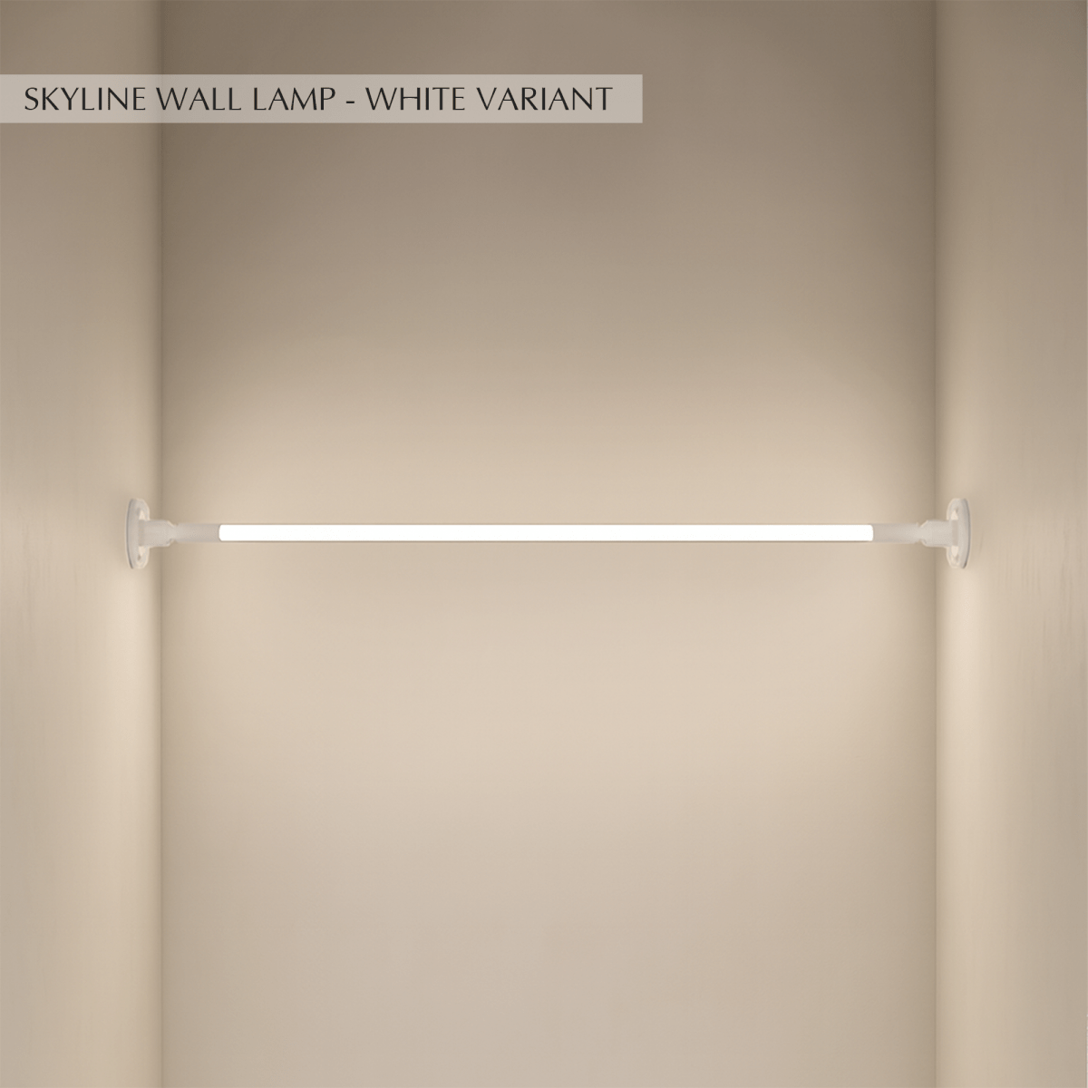 Residence Supply Skyline Wall Lamp with sleek metal finish and modern design, mounted on a wall for stylish lighting.
