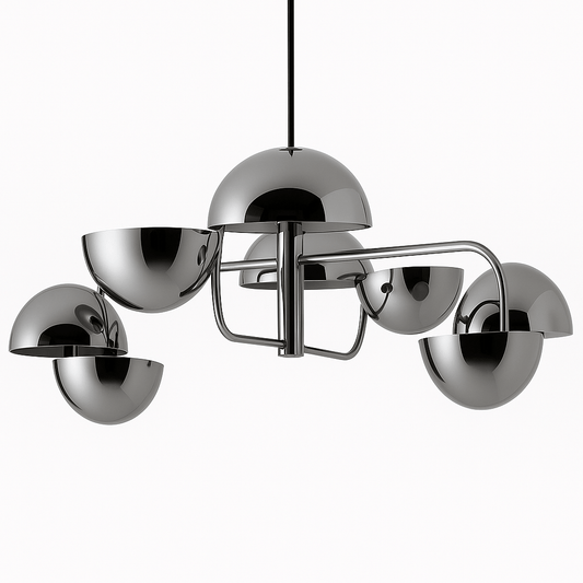 Elegant Skynir chandelier by Residence Supply with multiple hanging lights and a modern design, perfect for contemporary interiors.