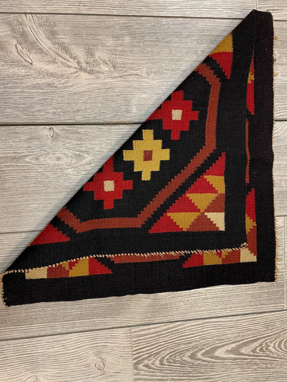 Small Mexican Hand Woven Kilim Rug 19''x19'' - Nuvé