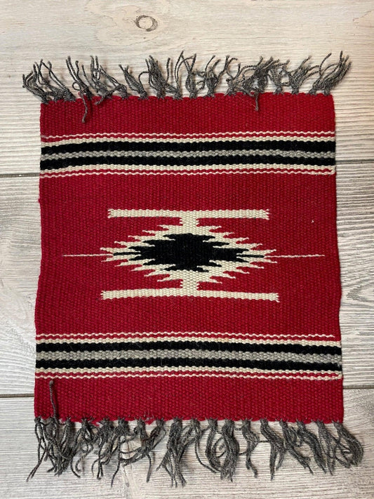 Small Mexican Hand Woven Kilim Rug 9''x12'' - Nuvé