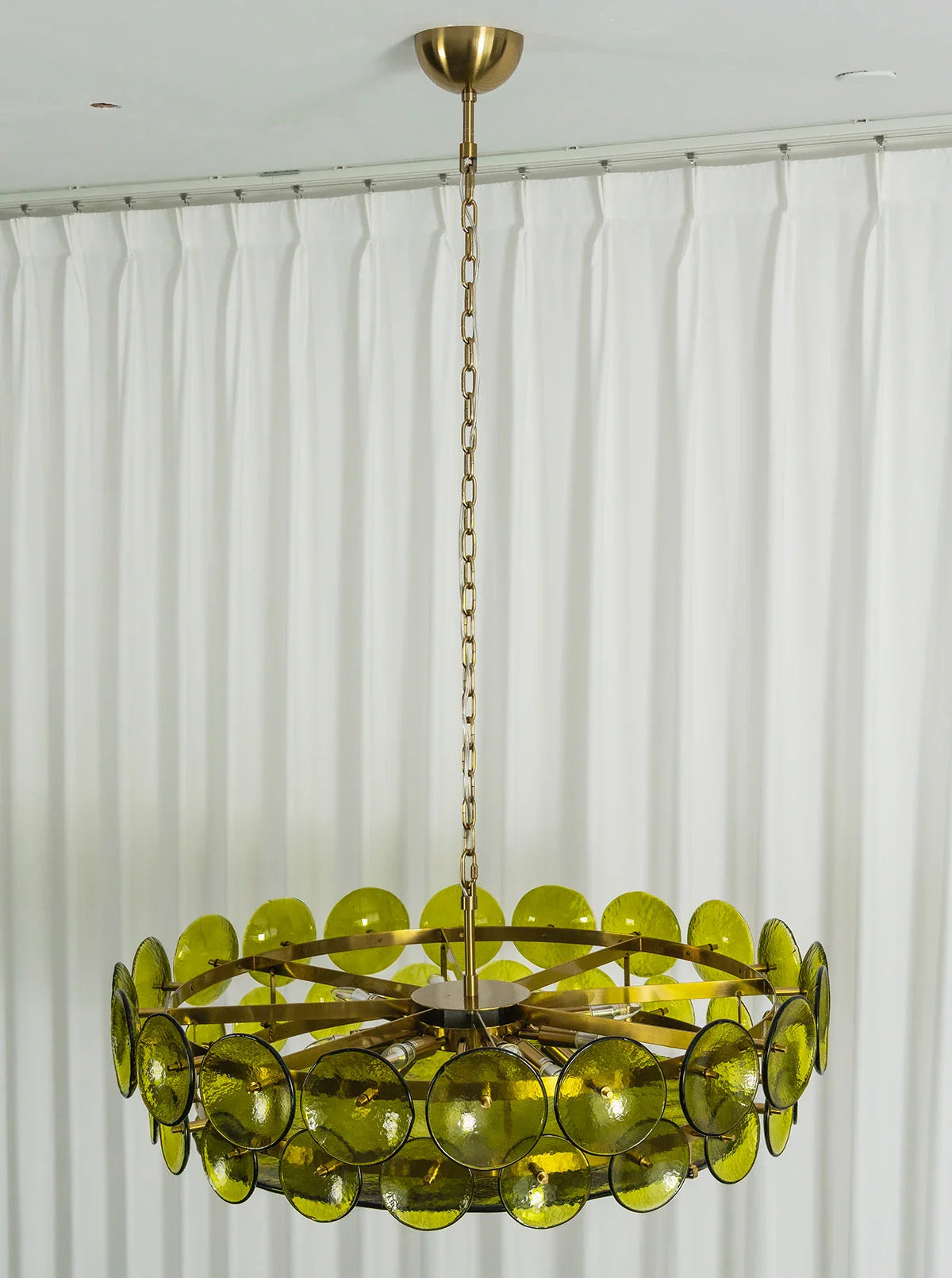 Solaris Disc Murano Glass Chandelier