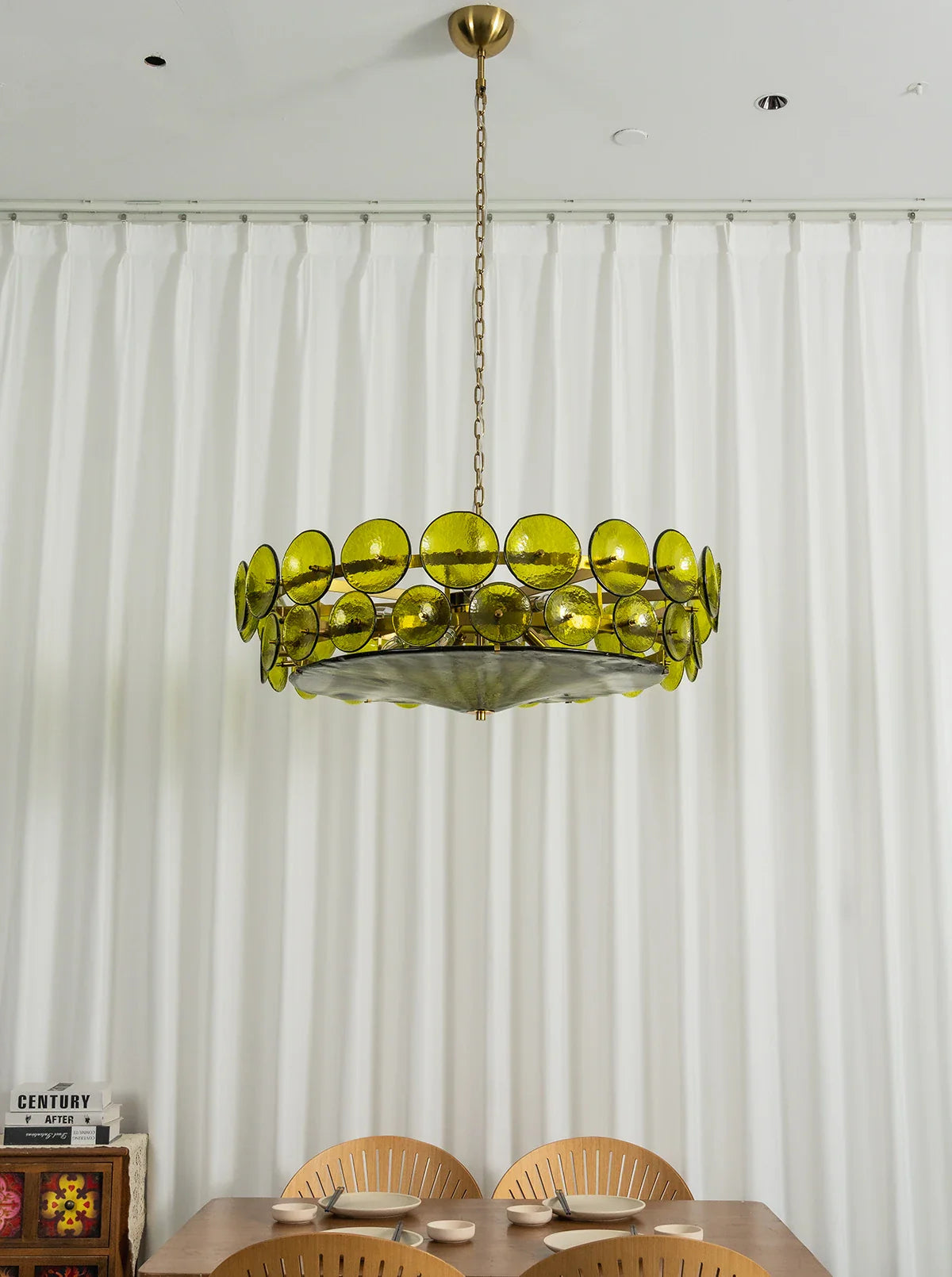 Solaris Disc Murano Glass Chandelier