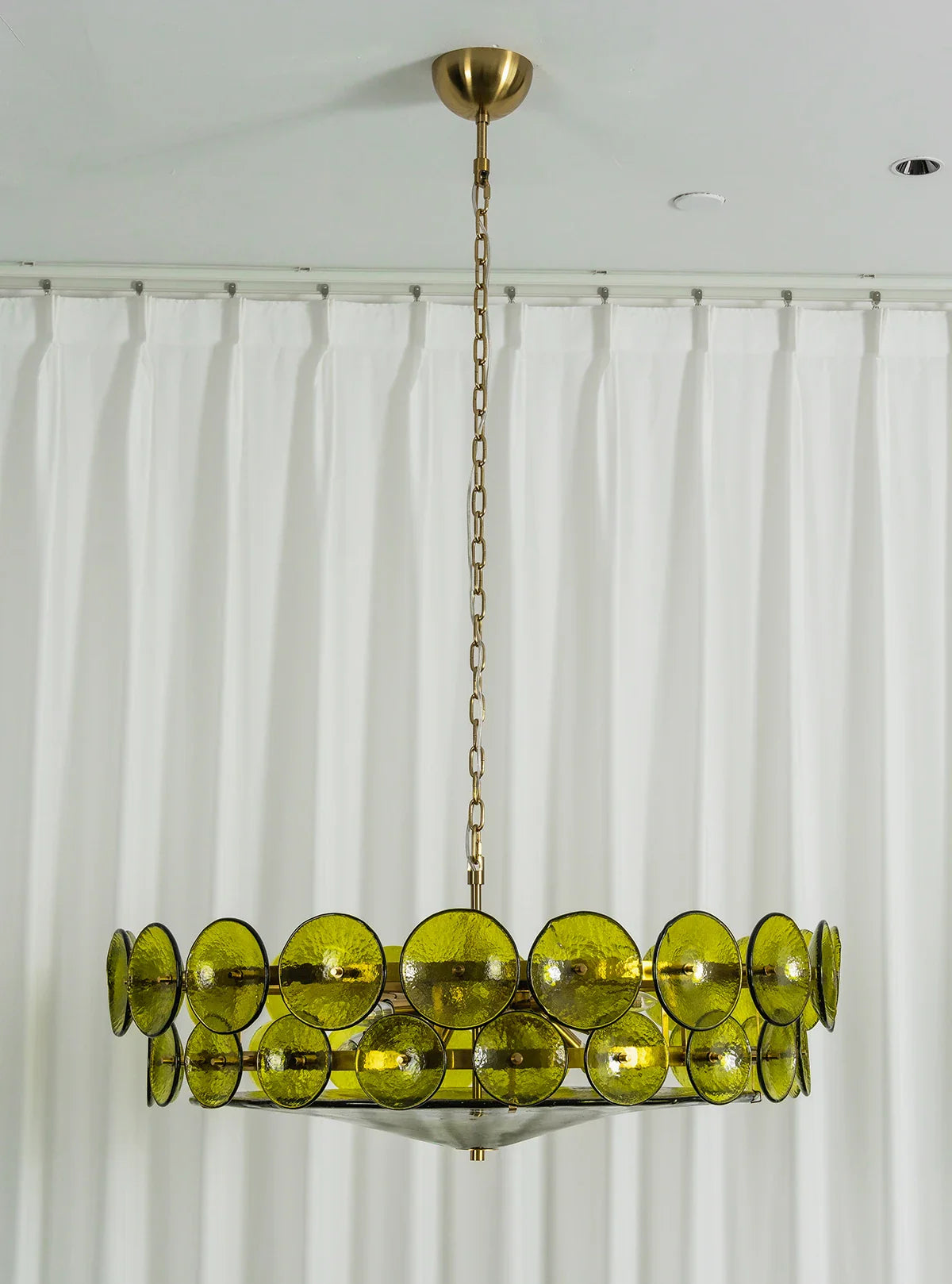 Solaris Disc Murano Glass Chandelier