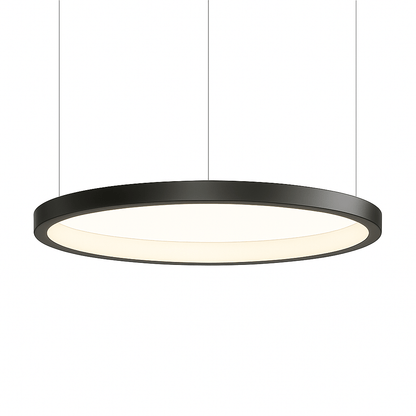 Residence Supply Solas Round Chandelier with modern design, featuring multiple hanging lights and a sleek circular frame.