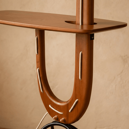 Solvaana Floor Lamp With Side Table - Nuvé
