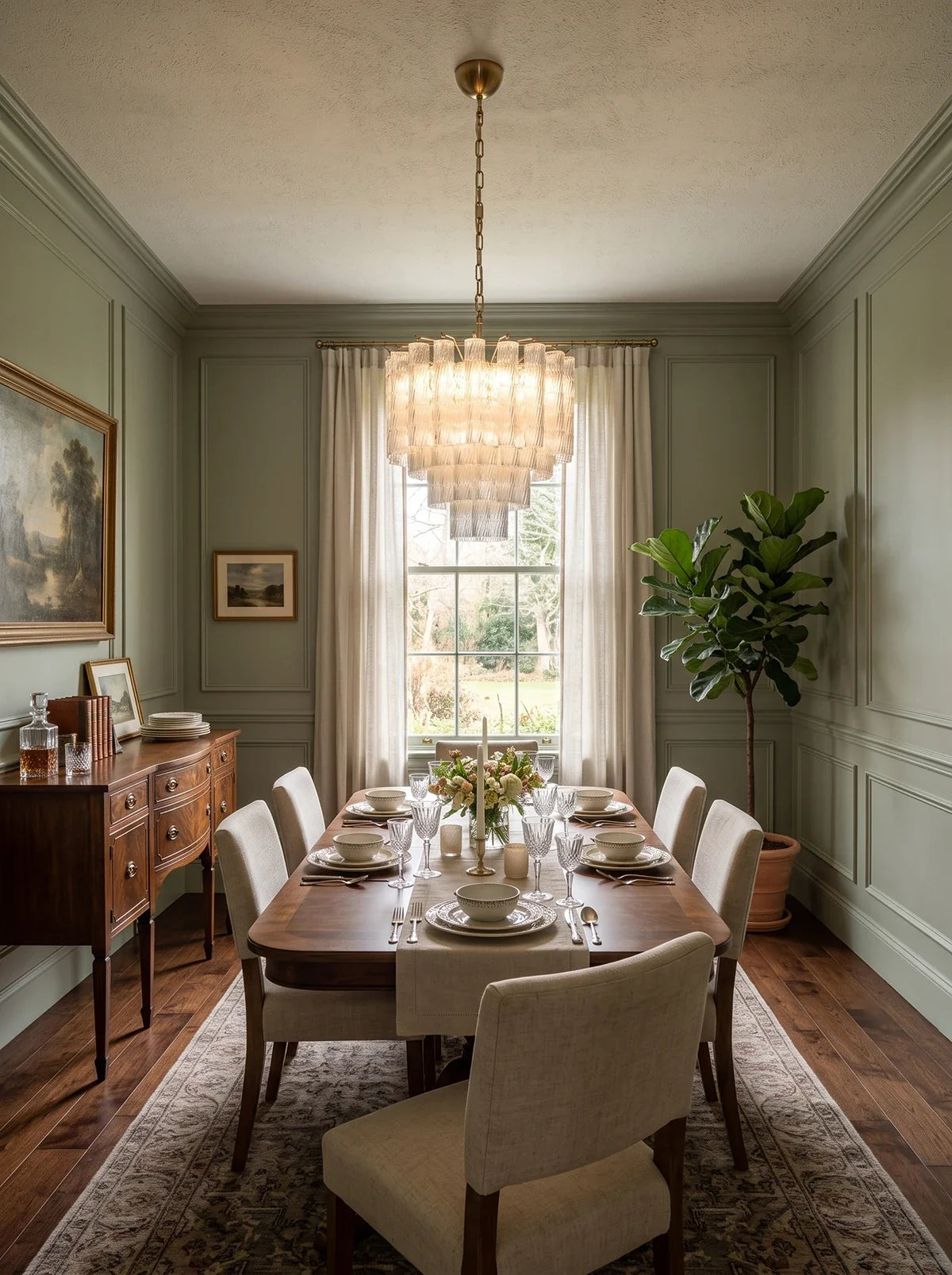 Solveig Clear Glass Tube Chandelier