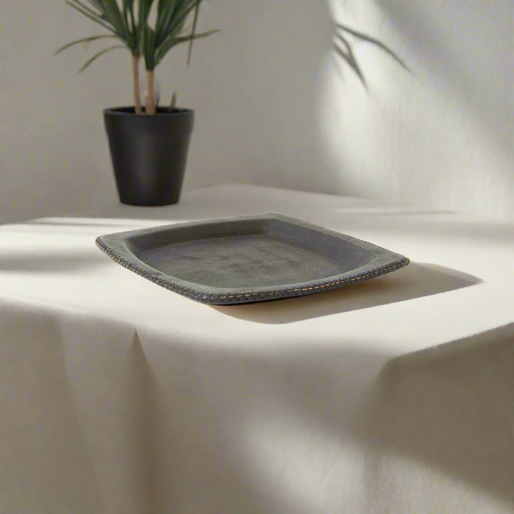 Chulina | 9" Square Leather Tray - Nuvé